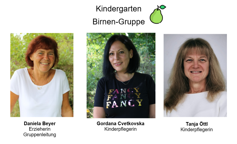 Birnen Gruppe Team - Kinderhaus Die Strolche