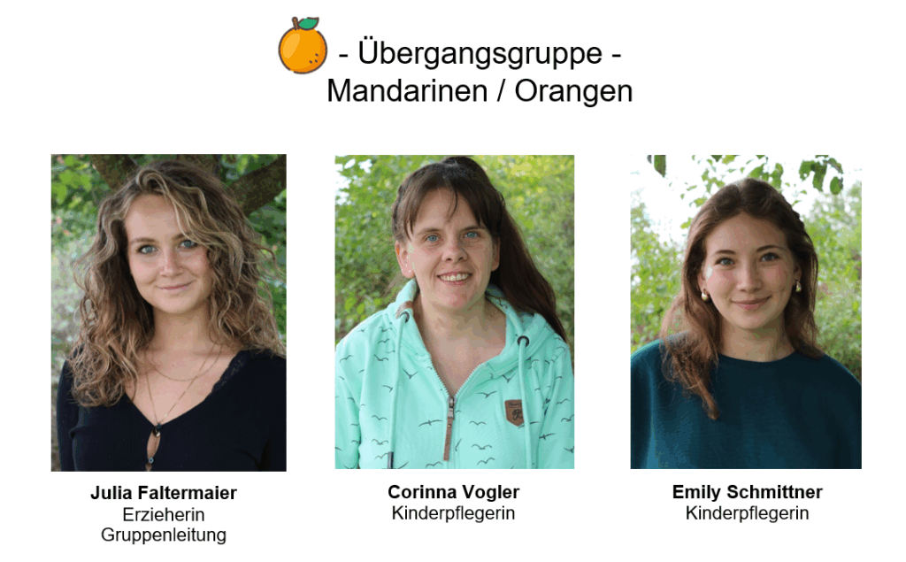 Mandarinen + Orangen Team Kinderhaus Die Strolche
