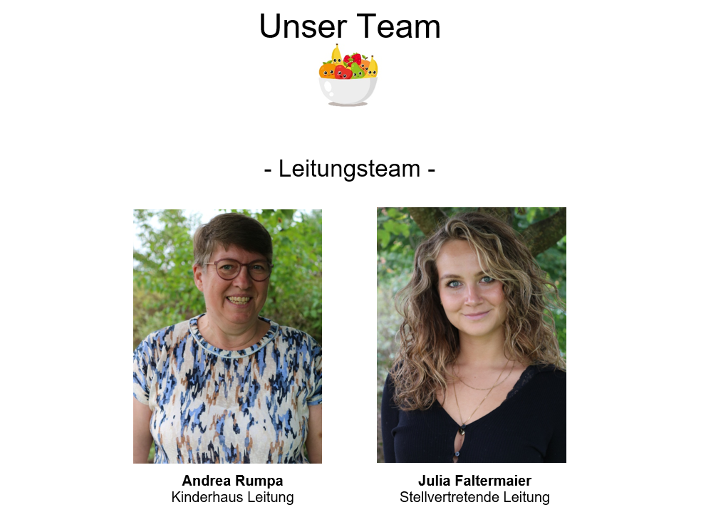 Leitungsteam Kinderhaus Die Strolche